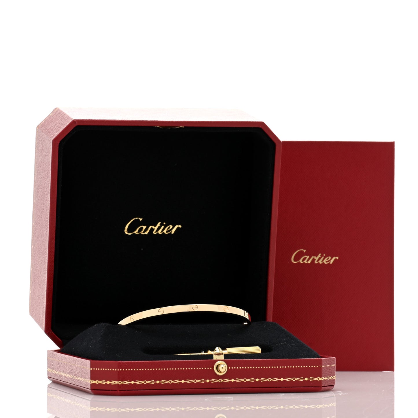 18K Yellow Gold Small LOVE Bracelet 19