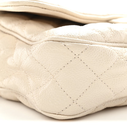 Chanel Crumpled Grained Calfskin Quilted Small Shiva Flap Beige 9 of 11