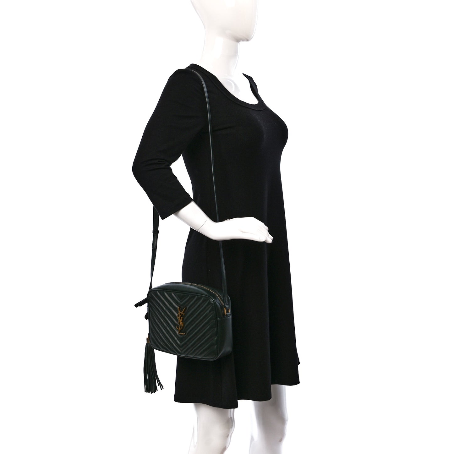 Calfskin Matelasse Monogram Lou Camera Bag New Vert Fonce