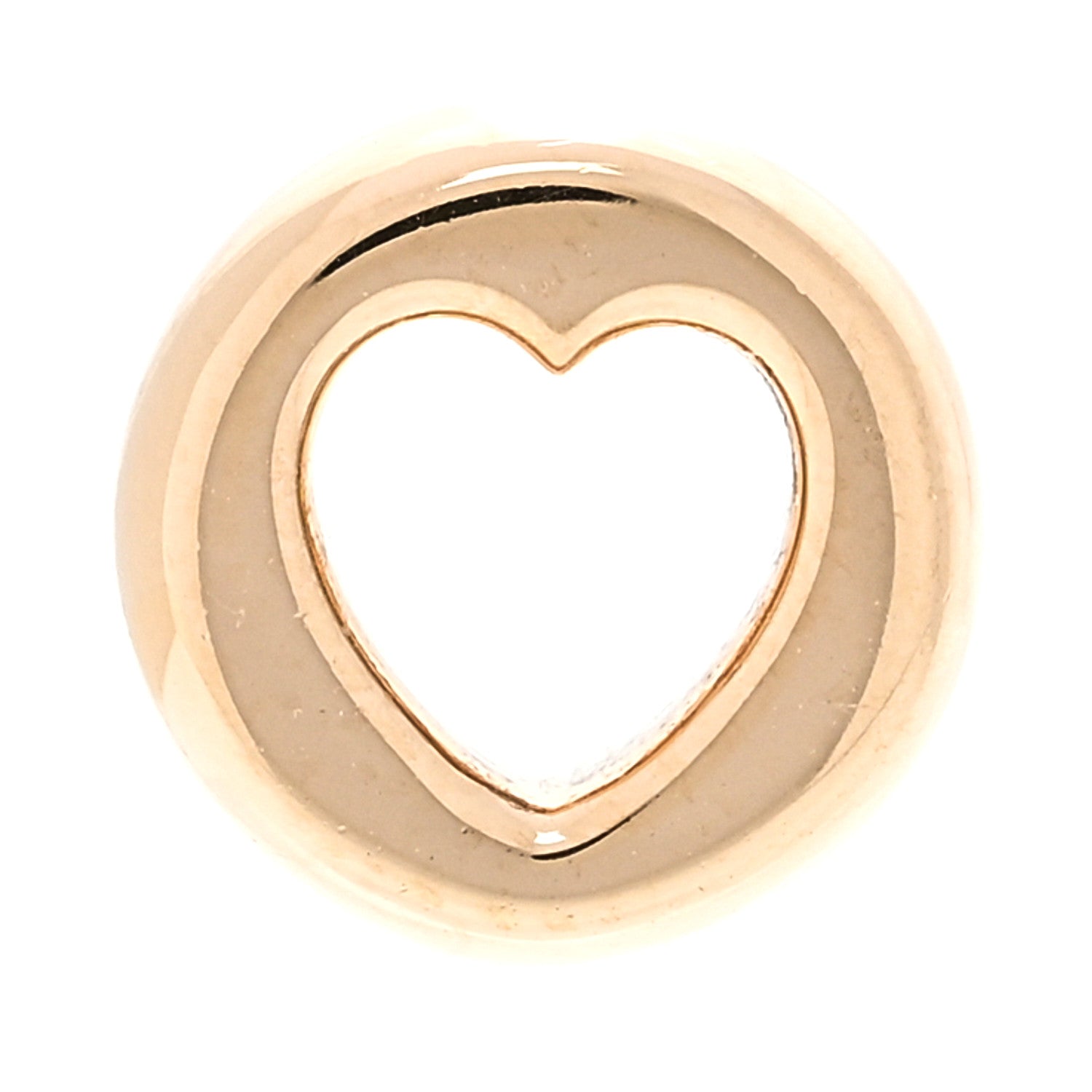 Foundrae 18K Yellow Gold Love Chubby Heart Beat Pendant 1 of 4