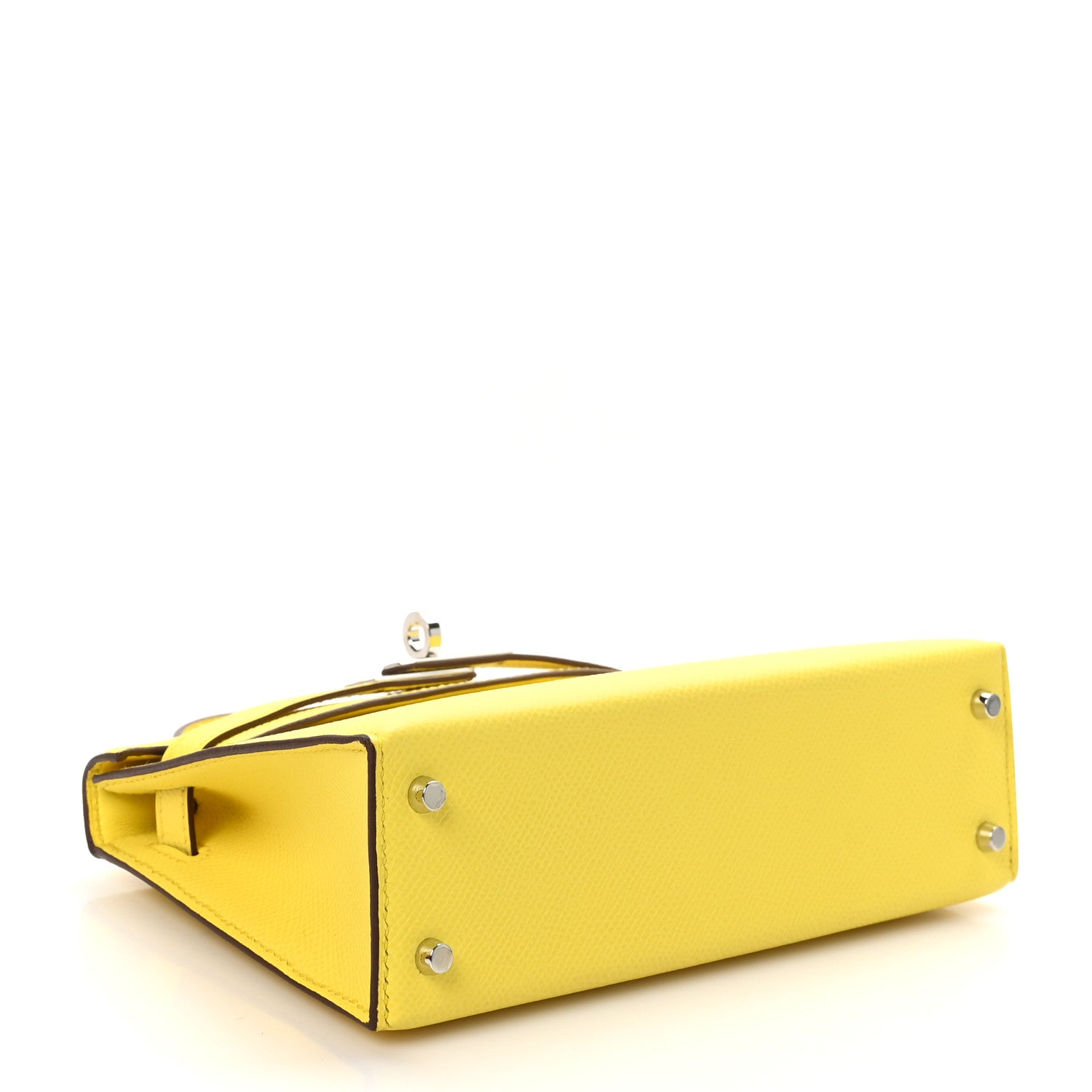 Hermes Epsom Mini Kelly Sellier 20 Jaune Citron 4 of 11