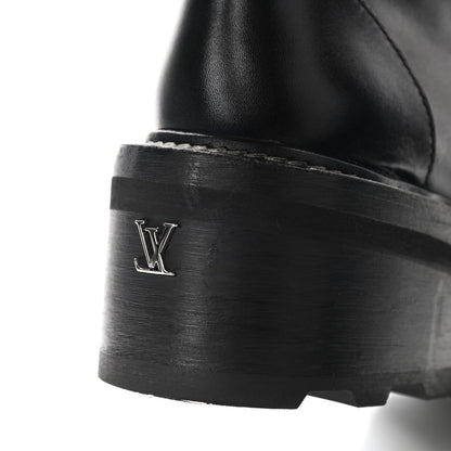 Louis Vuitton Calfskin Monogram Nylon LV Beaubourg Ankle Boots 39 Black 16 of 18