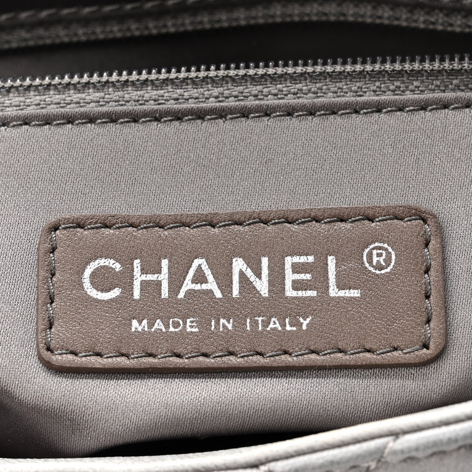 Chanel Rubber Quilted Lambskin Medium Coco Rain Flap Grey 6 of 10