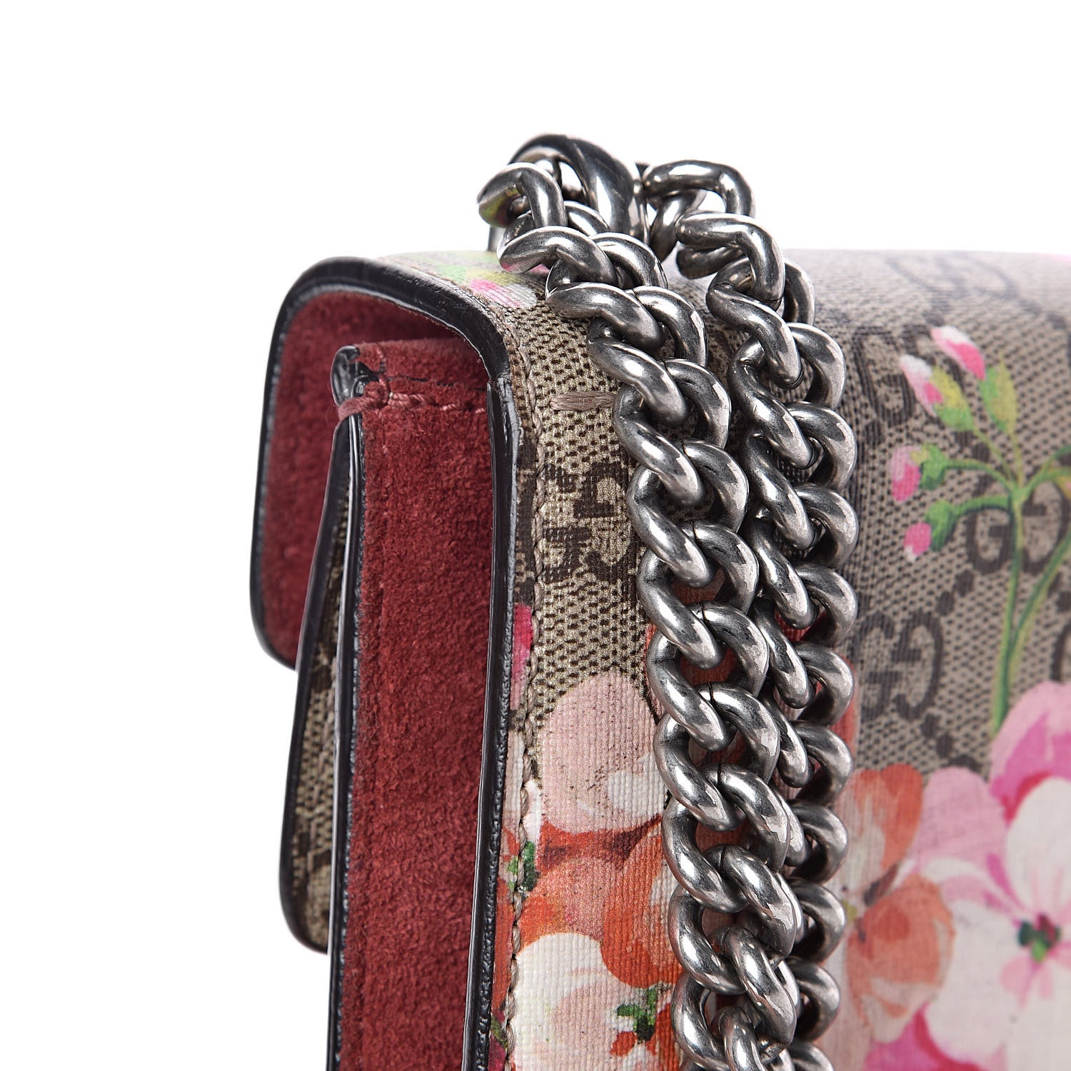 Gucci GG Supreme Monogram Blooms Mini Dionysus Shoulder Bag Beige Multicolor Dry Rose 9 of 15