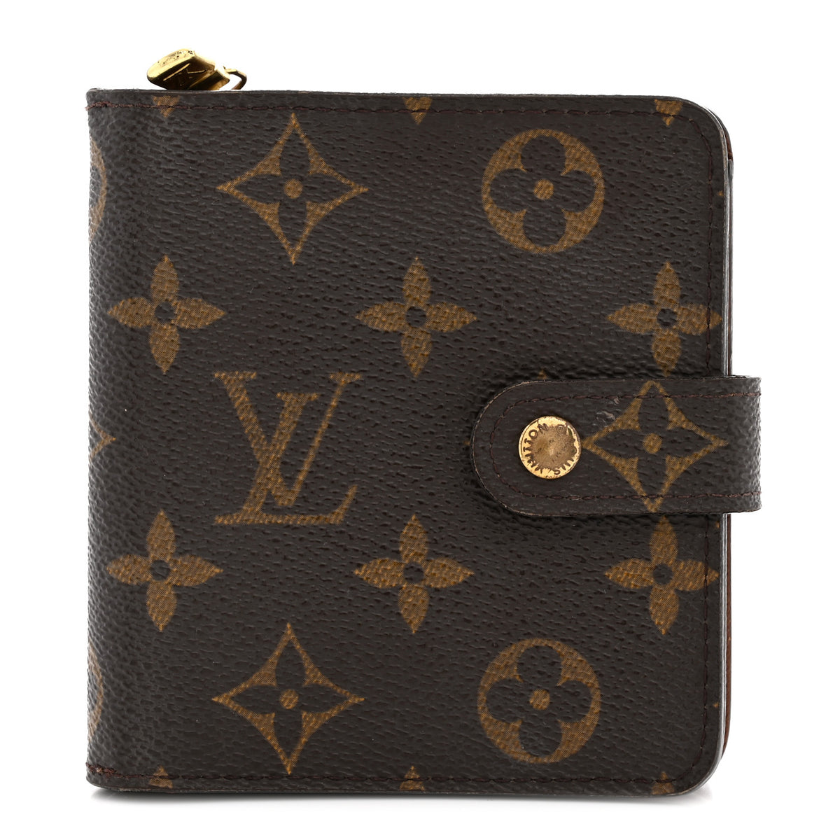 Louis Vuitton Monogram Compact Zippe Zipped Wallet 1 of 12