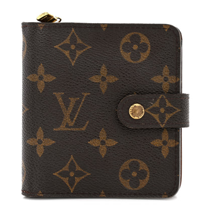 Louis Vuitton Monogram Compact Zippe Zipped Wallet 1 of 12