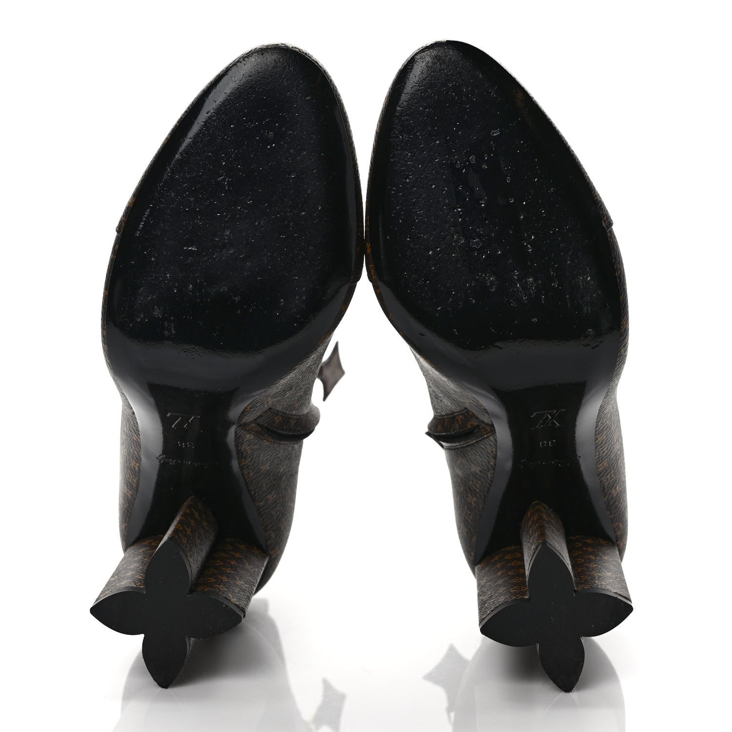Louis Vuitton Nano Monogram Silhouette Ankle Boots 38 5 of 9