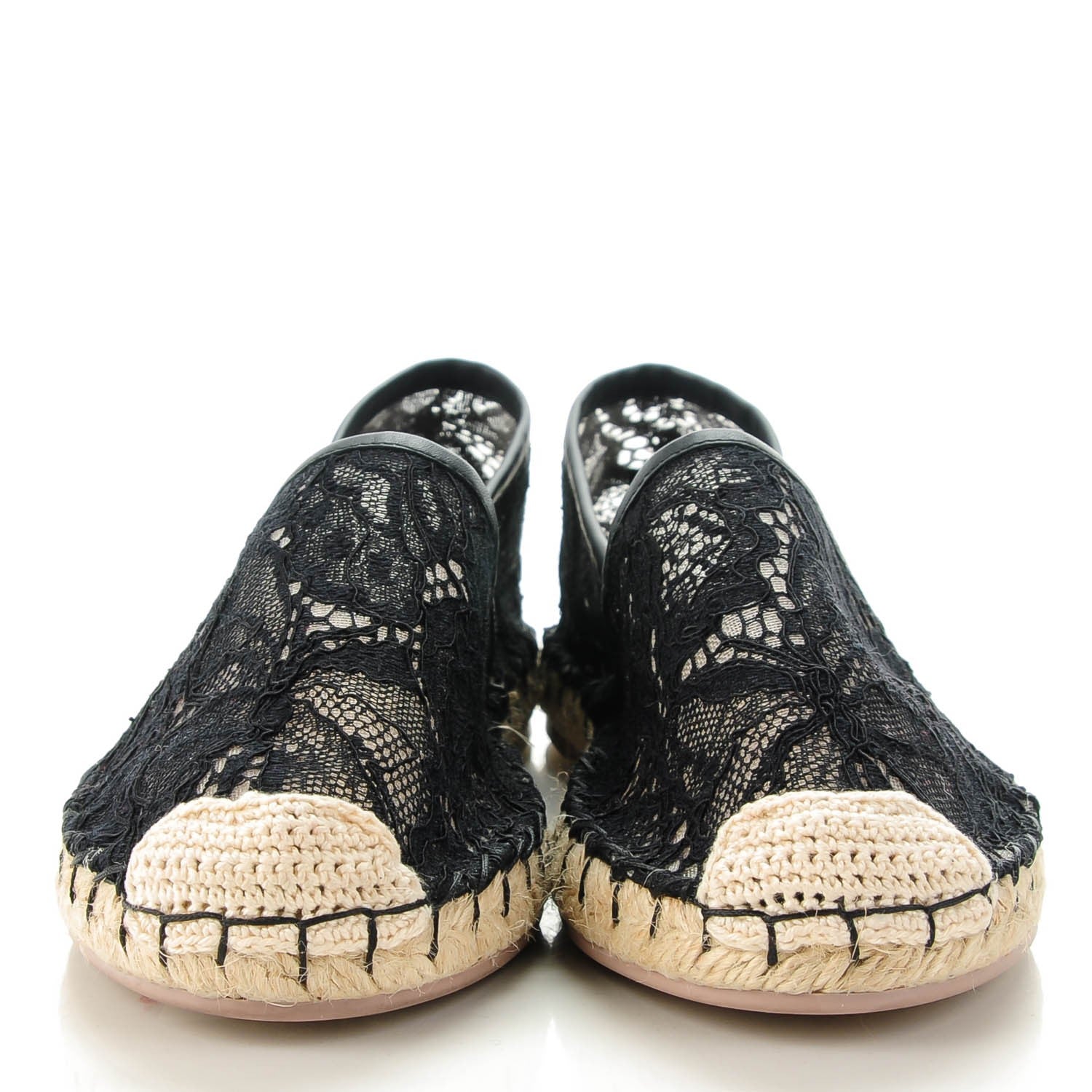 Valentino Garavani Lace Espadrilles 36 Black 2 of 7