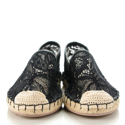 Valentino Garavani Lace Espadrilles 36 Black 2 of 7