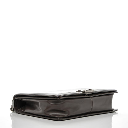 Chanel Glazed Calfskin Large Boy Flap Grey 4 of 9