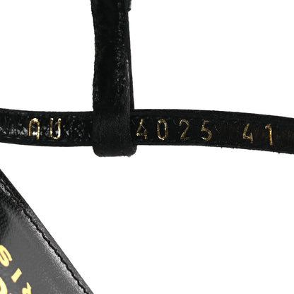 Saint Laurent Crepe Satin Clara 55 Ankle Strap Sandals 41 Black 10 of 13