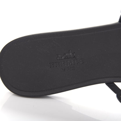 Hermes Rubber Chaine d'Ancre Rivage Sandals 36 Black 8 of 10