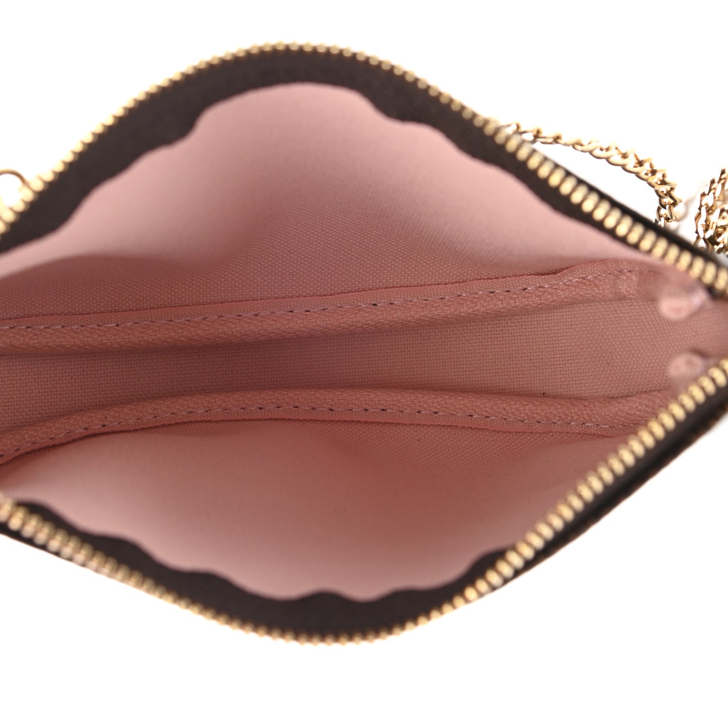 Damier Ebene 2020 Christmas Animation Big Wheel Mini Pochette Accessories Rose Ballerine
