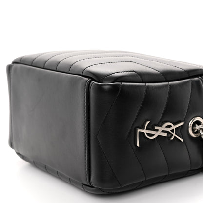 Saint Laurent Calfskin Y Quilted Monogram Small Loulou Bowling Bag Black 9 of 9