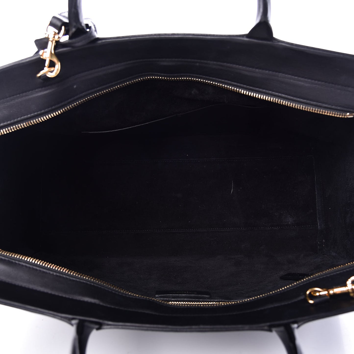 Grained Calfskin Medium Cabas Rive Gauche Black