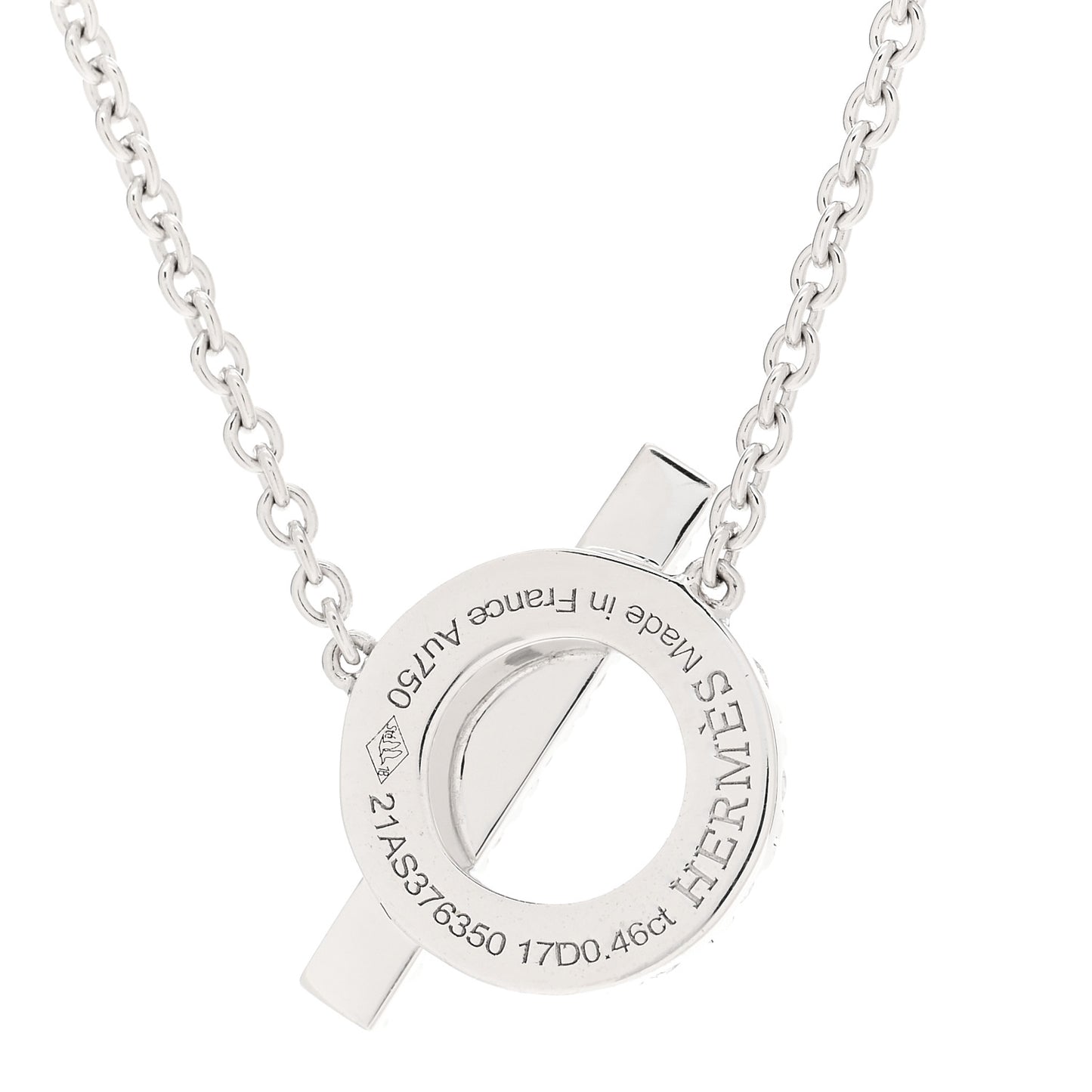18K White Gold Diamond Finesse Pendant Necklace