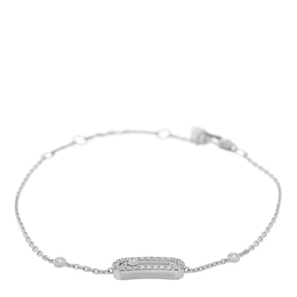 Messika 18K White Gold Diamond Move Uno Pave Bracelet 1 of 4