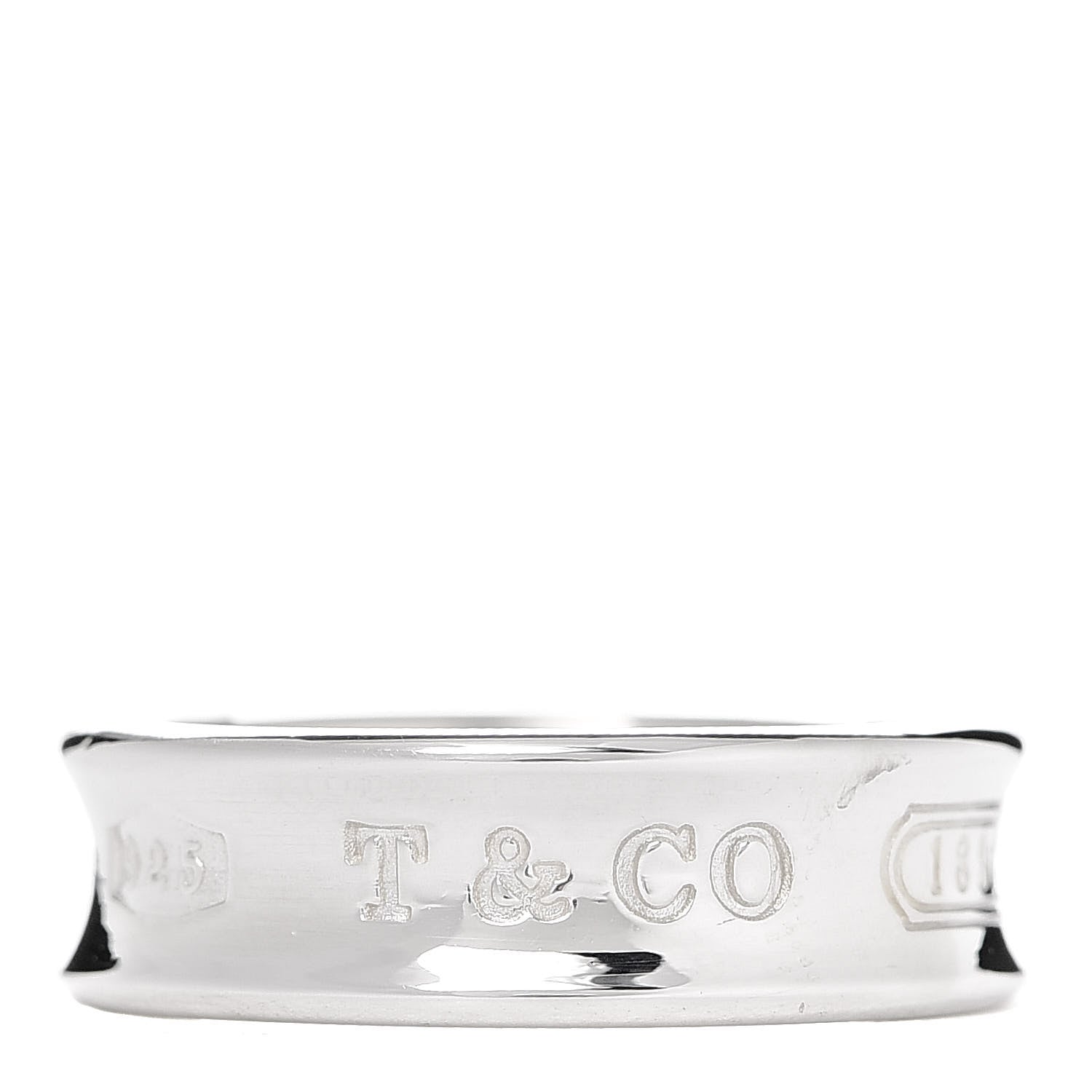 Tiffany Sterling Silver 1837 Band Ring 59 8.75 1 of 4
