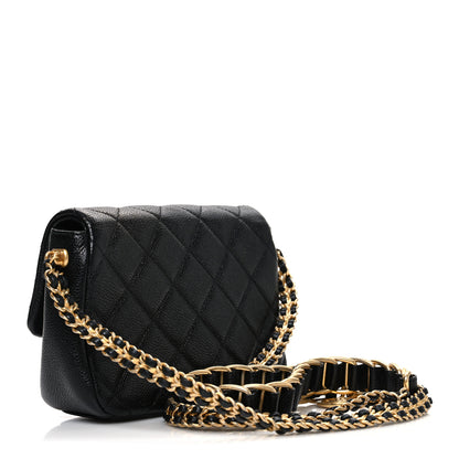 Chanel Caviar Quilted Mini Chain Soul Flap Black 3 of 10