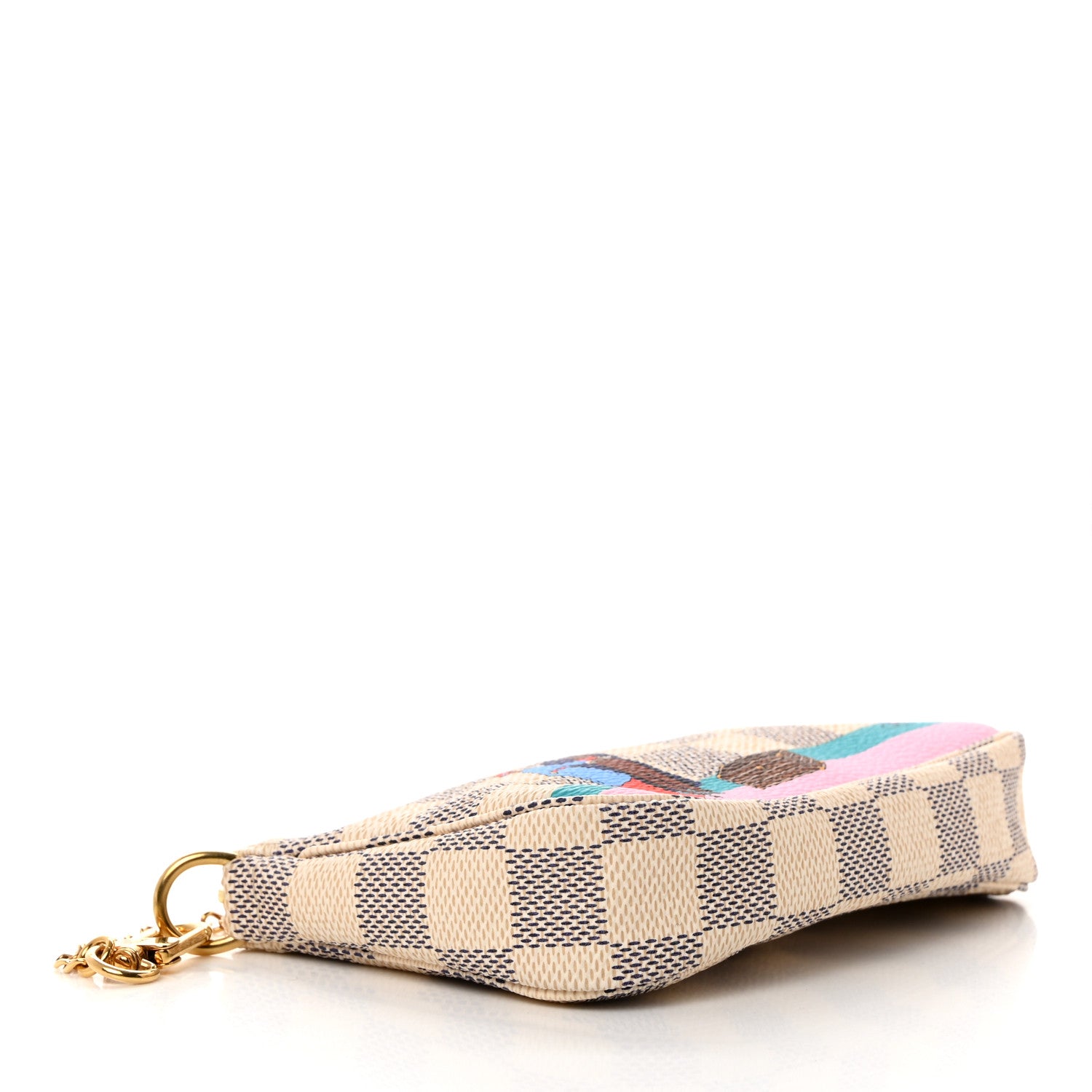 Louis Vuitton Damier Azur 2016 Christmas Animation Mini Pochette Accessories 4 of 7