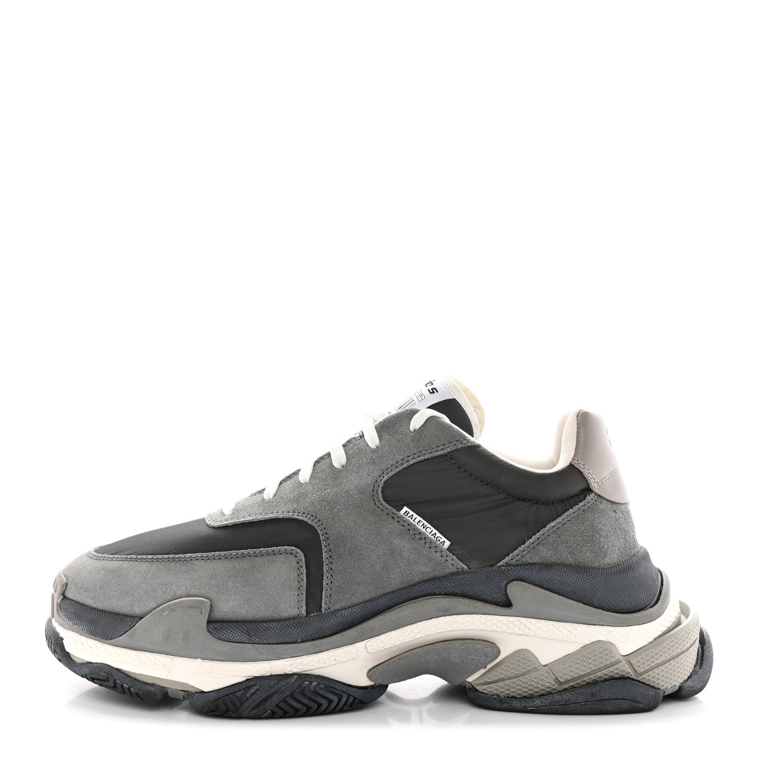 Balenciaga Fabric Mesh Mens Triple S Sneakers 44 Grey 1 of 16
