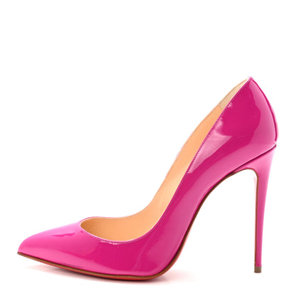 Christian Louboutin Patent Pigalle Follies 100 Pumps 37 Indian Rose 1 of 9