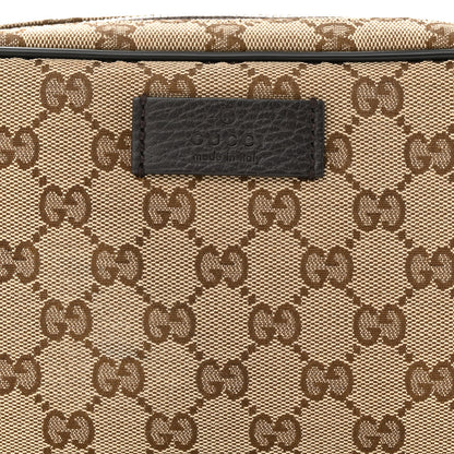 Gucci Monogram Dollar Calfskin Belt Bag Beige Ebony Testa di Moro Marrone Scuro 8 of 12
