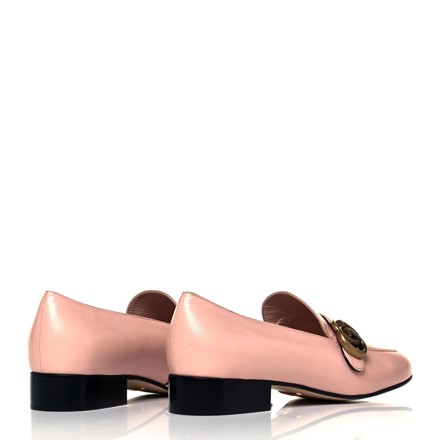 Gucci Malaga Kid Womens GG Marmont Loafers 37.5 Perfect Pink 4 of 7