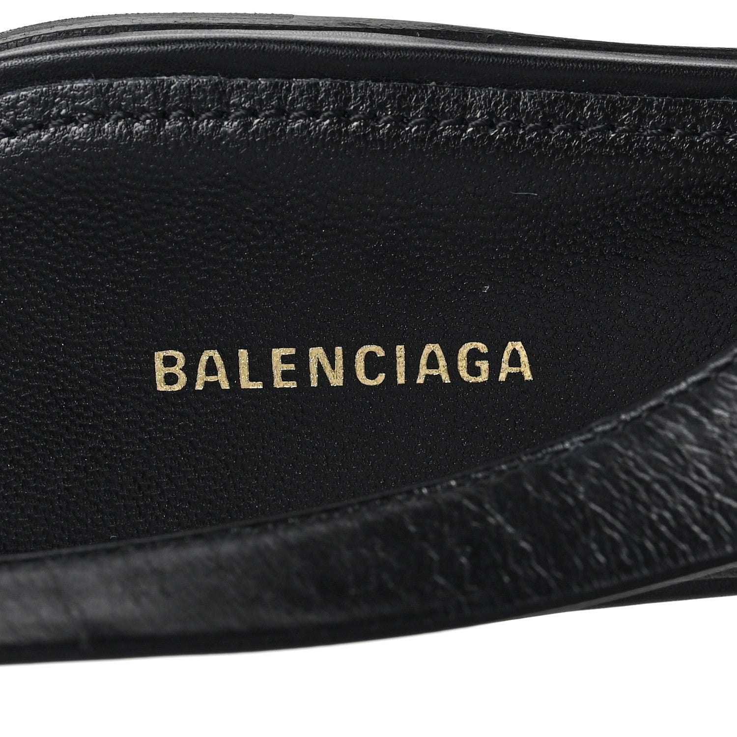 Balenciaga Calfskin BB Knife Pointy Toe Slingback Flats 38 38 Black 7 of 7