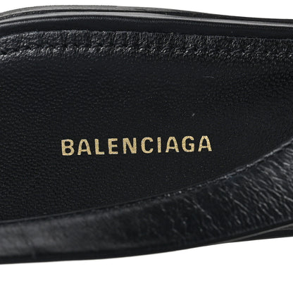 Balenciaga Calfskin BB Knife Pointy Toe Slingback Flats 38 38 Black 7 of 7