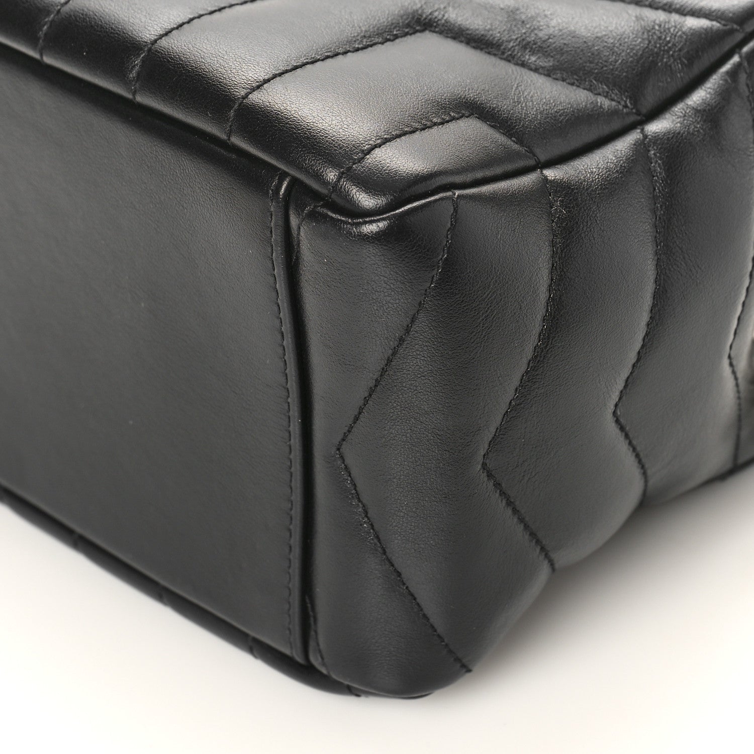 Saint Laurent Calfskin Y Quilted Monogram Small Loulou Bowling Bag Black 8 of 9