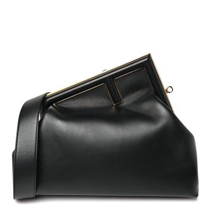 Fendi Shiny Nappa Medium Fendi First Black 1 of 10
