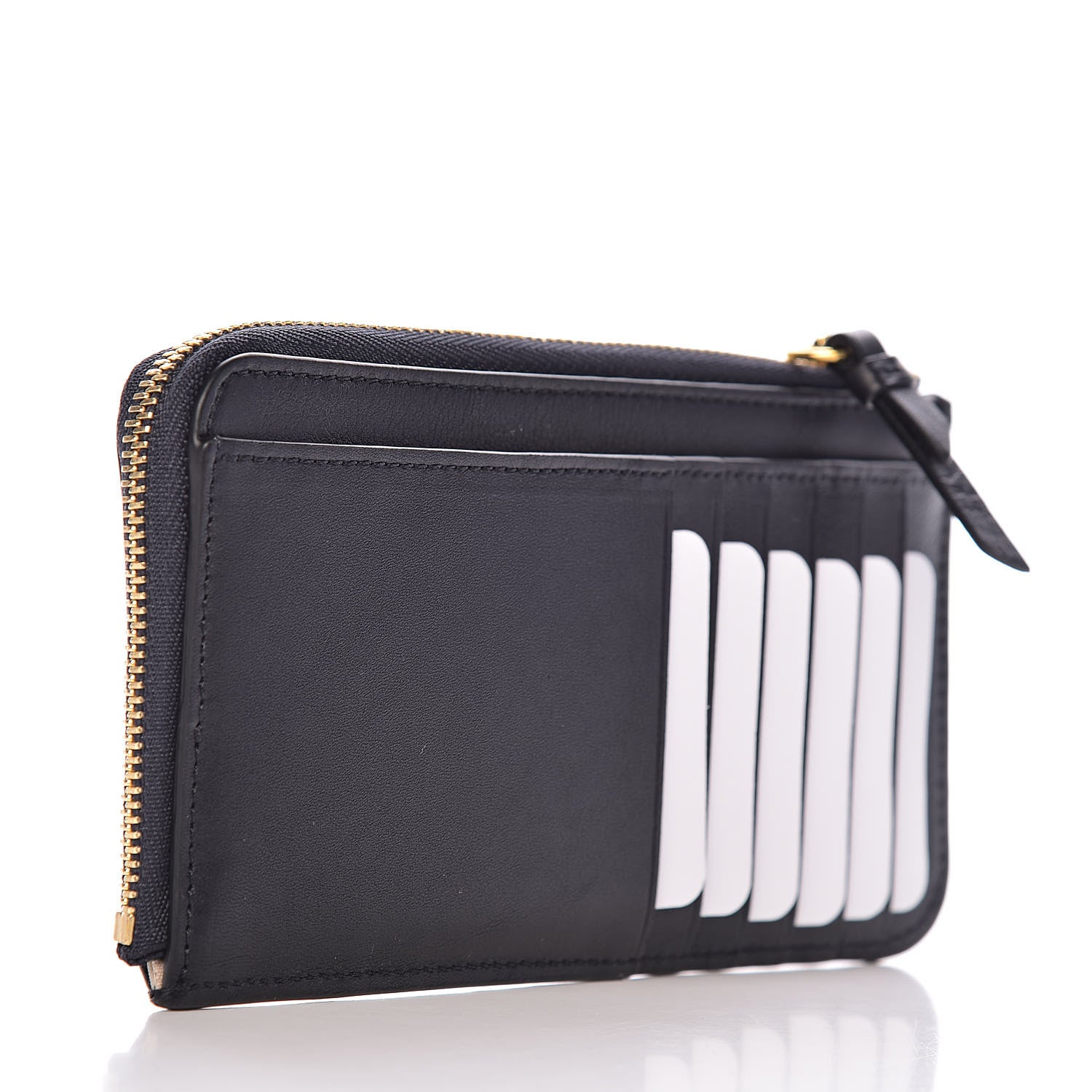 Chloe Calfskin Logo Vick Zip Card Case Full Blue 3 of 8