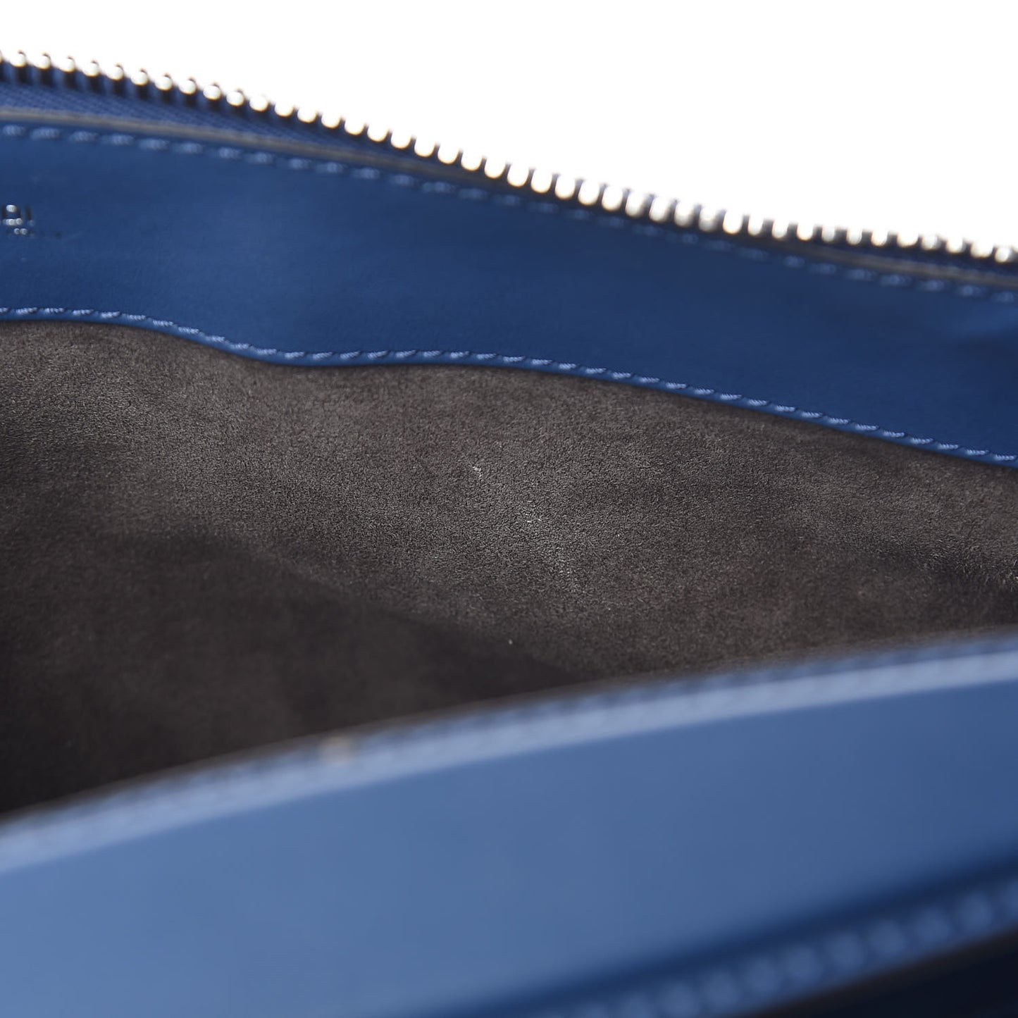 Calfskin Flowerland Studded Dotcom Satchel Blue