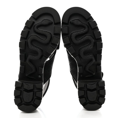 Gucci Monogram Granada Kid Trip 40/72mm Lug Sole Sandals 39 Black 5 of 9