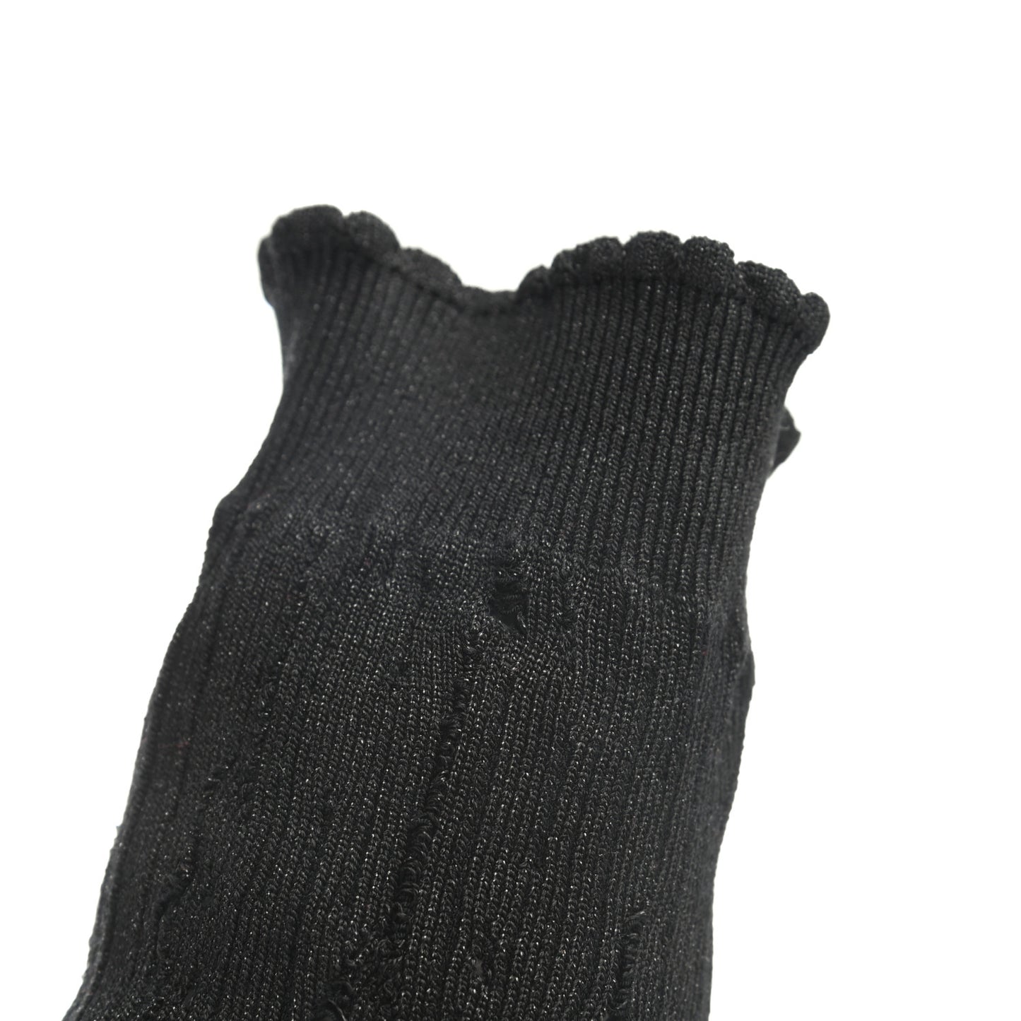 Tricot Lurex Sandrine 80 Sock Knee Boots 38.5 Black