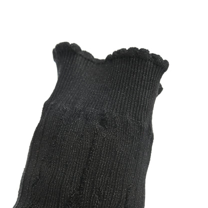 Christian Louboutin Tricot Lurex Sandrine 80 Sock Knee Boots 38.5 Black 10 of 10