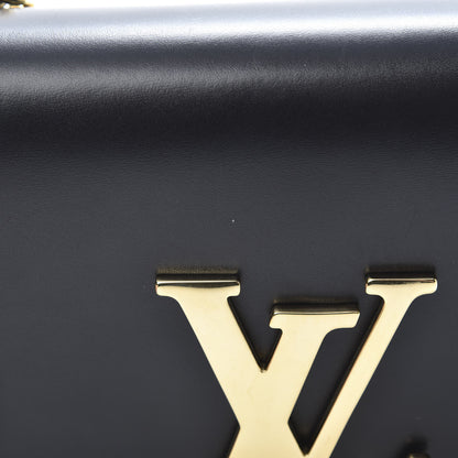 Louis Vuitton Calfskin Chain Louise MM Black 11 of 13