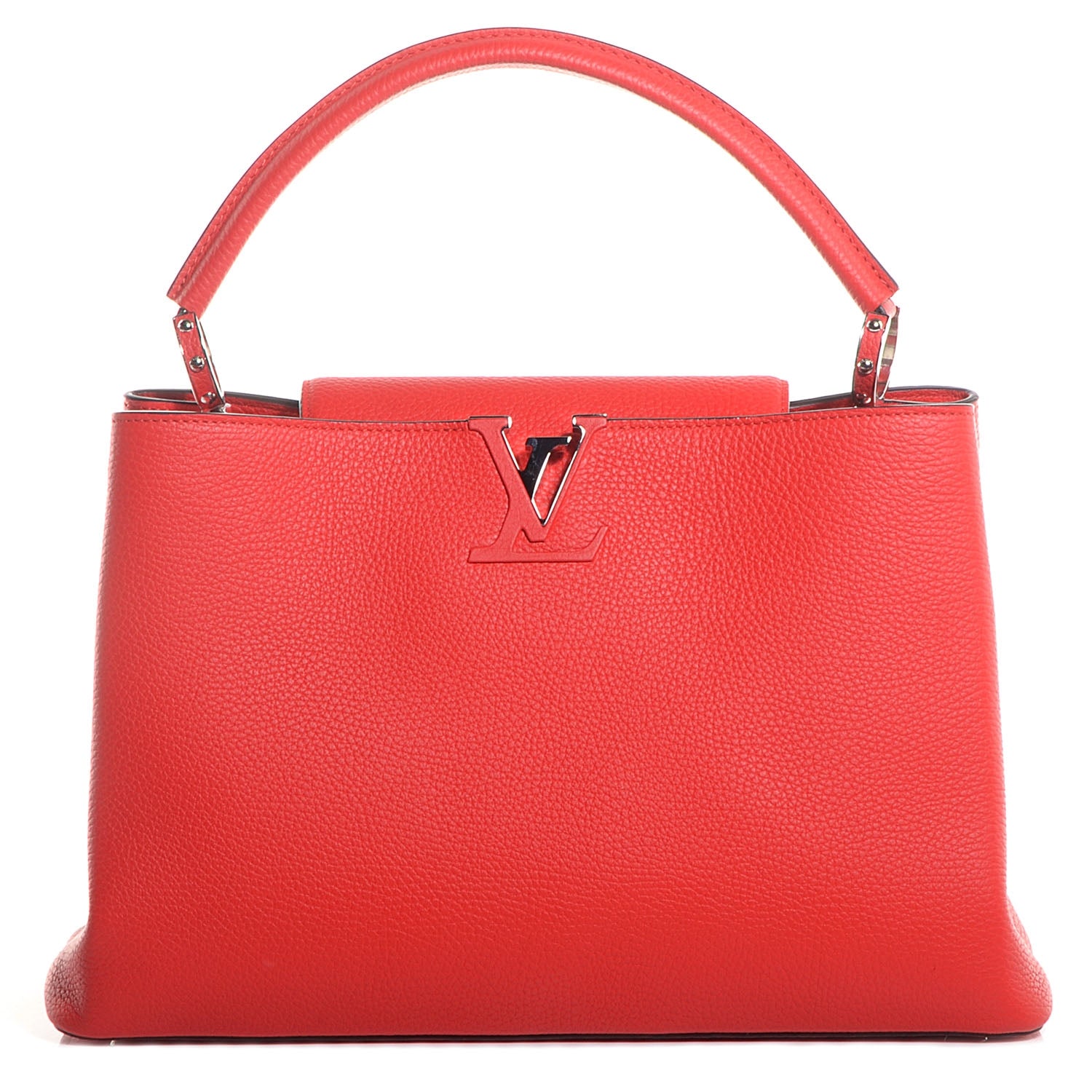 Louis Vuitton Taurillon Capucines MM Coquelicot 1 of 7
