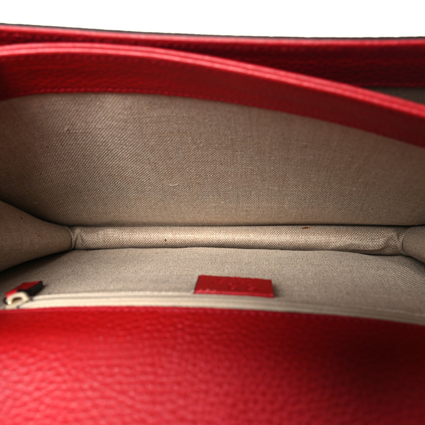 Dollar Calfskin Interlocking G Shoulder Bag Red