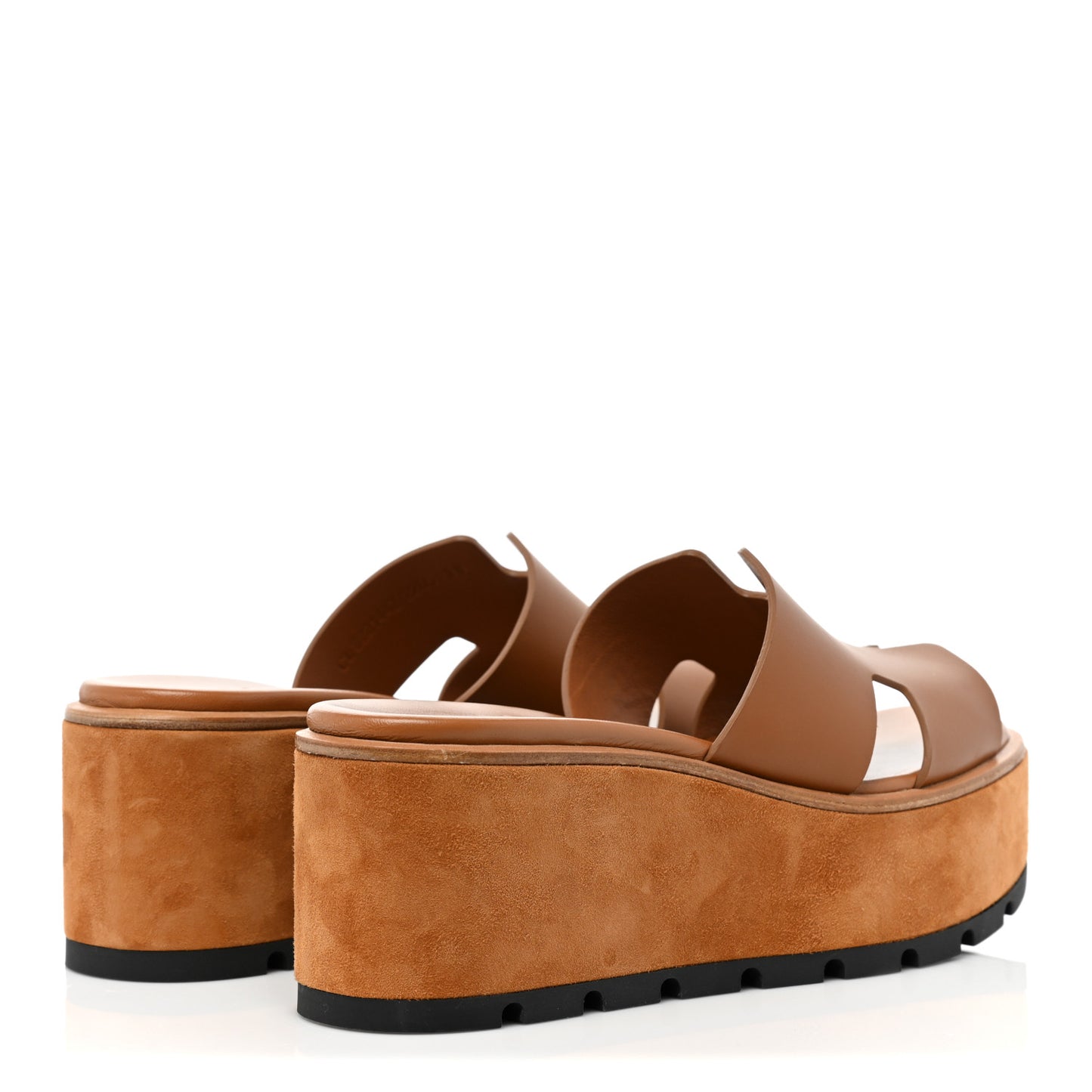 Calfskin Suede Eze 30 Sandals 38 Naturel