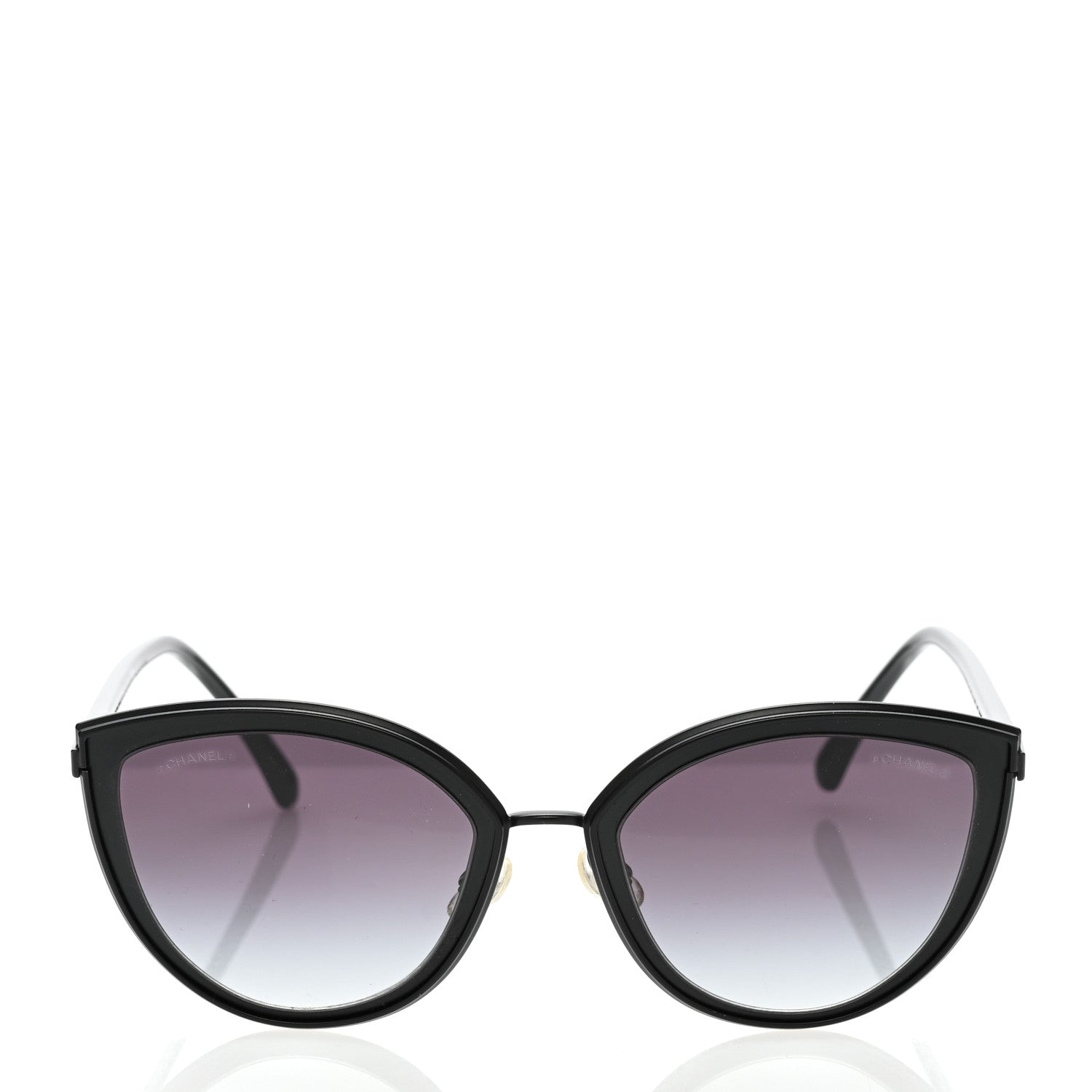 Chanel Cat Eye Sunglasses 4222 Black 2 of 8