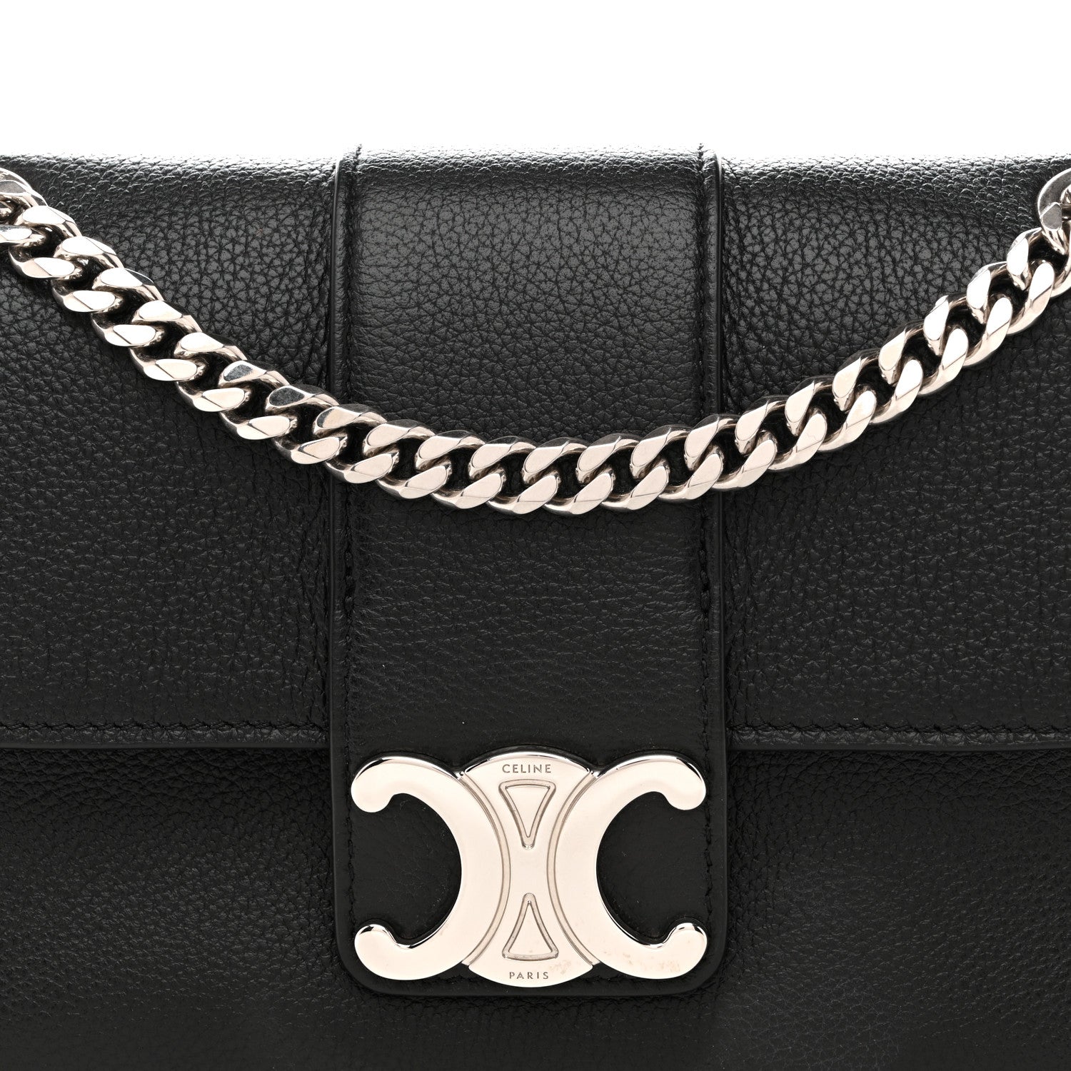 Celine Supple Calfskin Teen Victoire Black 9 of 12