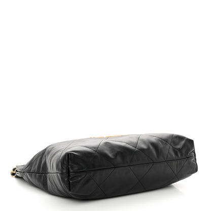 Chanel Shiny Calfskin Quilted Chanel 22 Black 5 of 11