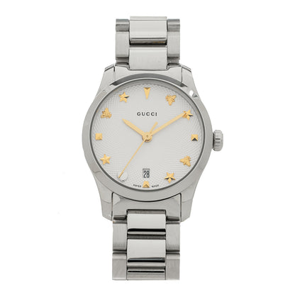 Gucci Stainless Steel 27mm G-Timeless Charm Quartz Watch 1 of 4