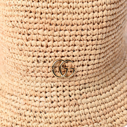 Gucci Raffia Double G Bucket Hat S Ivory 3 of 6
