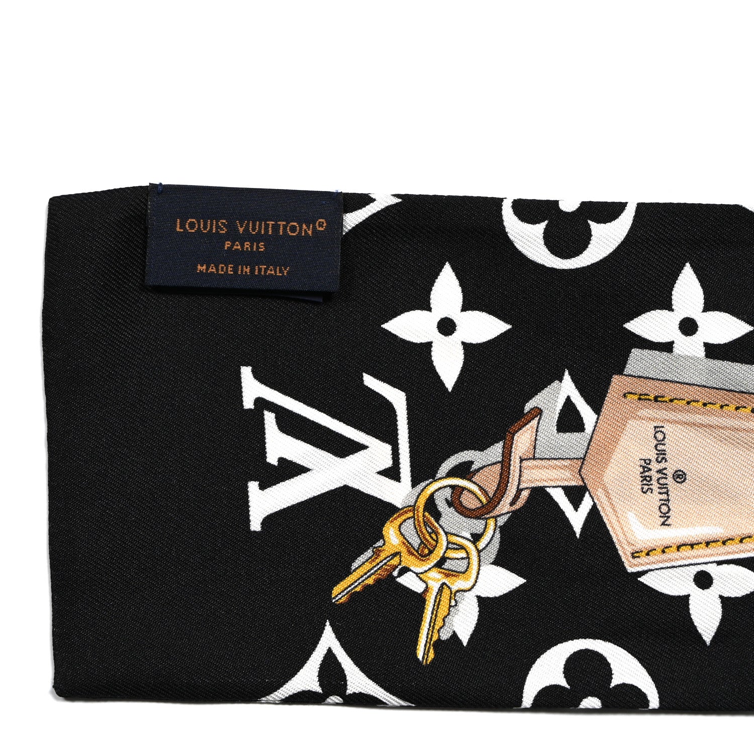 Louis Vuitton Silk Monogram Confidential Bandeau Black 1681654