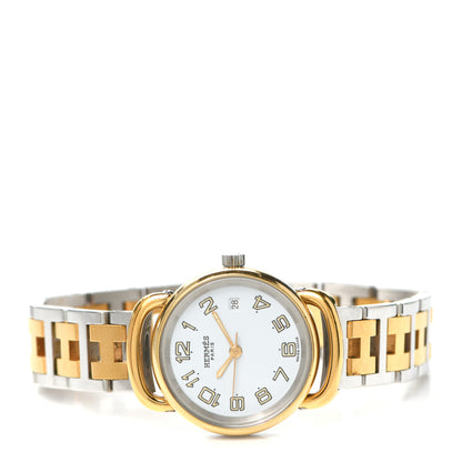 Hermes Stainless Steel 24mm Clipper Quartz Watch Gold 2 of 5