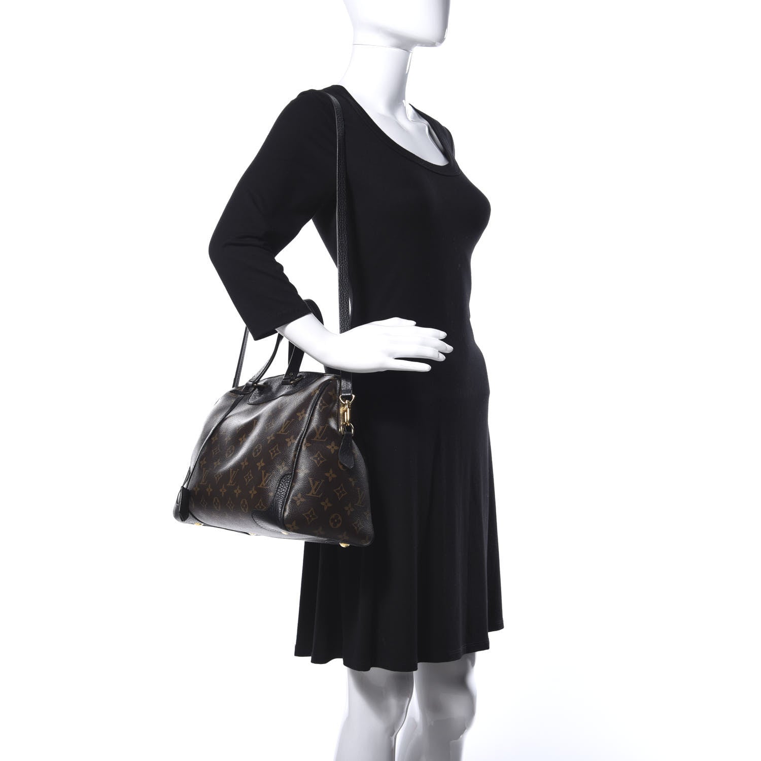 Louis Vuitton Monogram Retiro NM Black 2 of 10