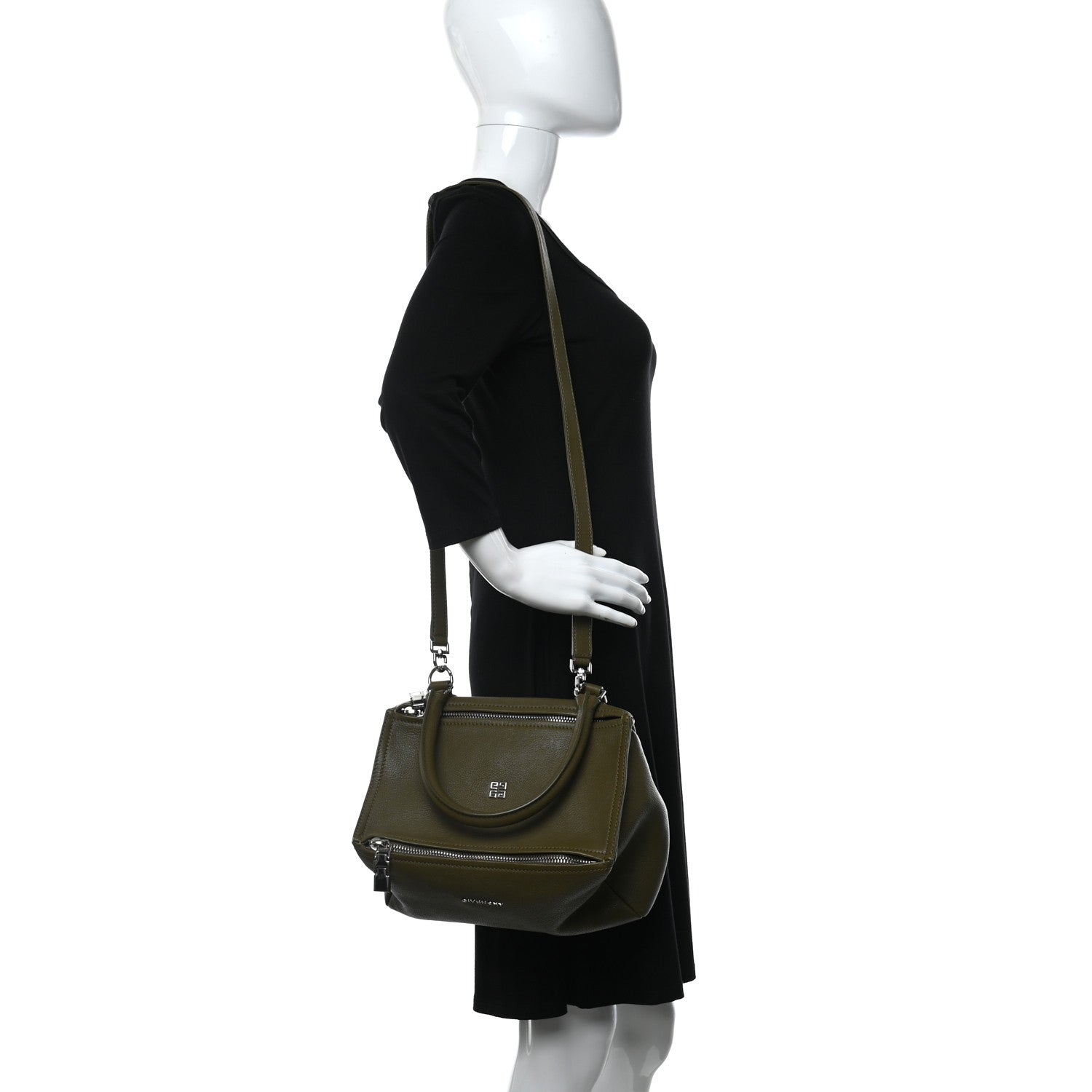 Givenchy Sugar Goatskin Small Pandora Kahki 2 of 10